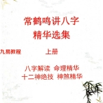 常鹤鸣讲八字精华选集pdf 两册500页 百度云下载！