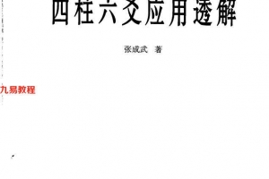 《四柱六爻应用透解》_张成武著557页.pdf     百度云下载！