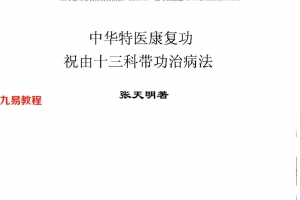 张天明祝由十三科带功治病+特医治病+信息带功 3册pdf 百度云下载！