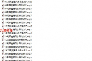 刘晖2012年元月1日班晨曦风水寻龙点穴录音+资料 百度云下载！