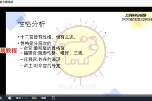 猪猪金水2022年春季紫微斗数亲授班16集视频 百度云下载！
