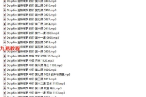 2021海豚透特课程录音 百度云下载！