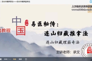 易医奇术：连山归藏推拿法 二期课程视频9集 百度云下载！