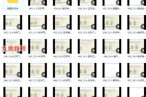 朱辰彬增删卦易卦例视频221集+录音69集 百度云下载！