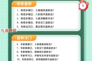 司天喜《数字能量：九阳神功》课程视频7集 百度云下载！
