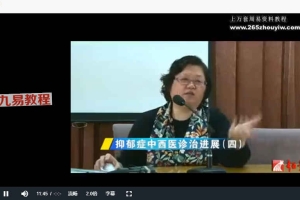 沈小珩抑郁症中西医诊治进展（全4讲视频·完整版）百度云免费