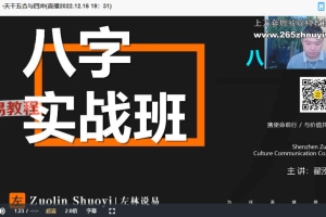 左林说易八字命理实战班课程视频18集 百度云下载！