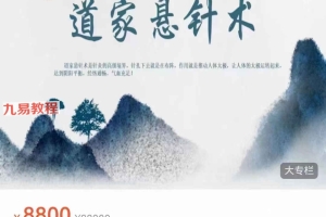 道家悬针术网络面授班视频6集 百度云下载！