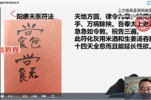 王越《道医祝由符法配药方课程》30集视频 百度云下载！