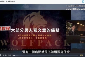 狼群 – 網聊神技課视频44集 现代泡妞秘诀 百度云下载！