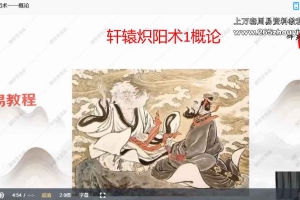 轩辕炽阳术课程视频15集 百度云下载！