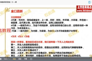 权俞通生肖神数与风水研修班视频28集 百度云下载！