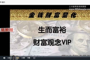 生而富裕 财富VIP 高端自学课程视频23集 百度云下载！