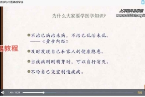 罗大伦-舌诊与中医体质20节视频 百度云下载！