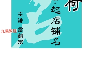 雷麟（麒）宗如何改名起店铺名pdf 34页 百度云下载！
