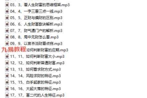 东北盲派人生与财富精解19节录音 百度云下载！