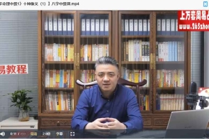 九岳山人四柱八字十神透解视频6集 百度云下载！