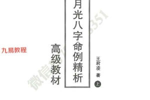 月光八字命例精析上下pdf 高级教材 百度云下载！