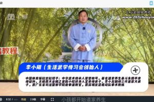 李小刚道家养生壮腰补肾功法视频4集 百度云下载！