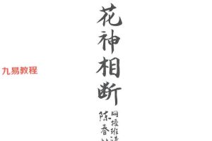 陈春林梅花神相断pdf 32页 百度云下载！