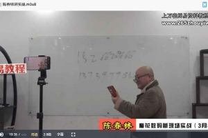 陈春林2024年 赵利华 九纬洪运｜梅花数码断陪跑班视频23集 百度云下载！