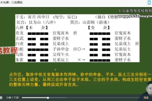鑫河《六爻绝学占卜班》31集视频 百度云下载！