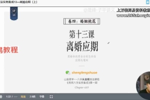 晟峰老师民间技法实务集成（职业课程）视频22集 百度云下载！