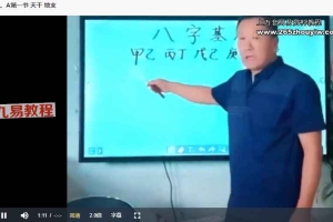 王立军《四柱视频课程》34集视频 百度云下载！
