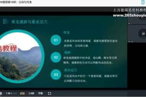 刘亚超风水中级班课程视频20集+课件 百度云下载！