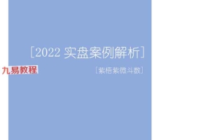 紫梧紫微斗数-《2022实盘案例解析》(224单页).pdf 百度云下载！