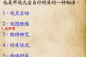 罗金自观元辰宫补财库法视频+文档pdf 百度云下载！