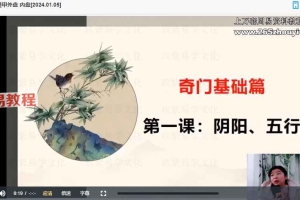 翊桐《奇门遁甲》课程视频13集 百度云下载！