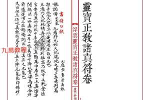 《灵宝正教诸真符卷》先天灵宝正教诸将符汇卷（线装书打印版本）.pdf 百度云下载