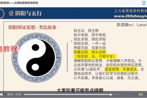 陈源瀚《子平命理传授课程》88集视频 百度云下载！