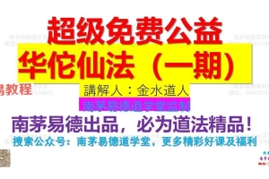 华佗仙法 金水道人 南茅易德道学堂 视频+文档pdf 百度云下载！