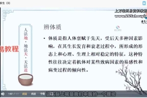 通艺门国学明戒老师-中医食疗养生篇视频3集 百度云下载！