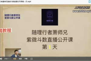 萧老师紫微斗数全能综合飞星课程15集视频 百度云下载！