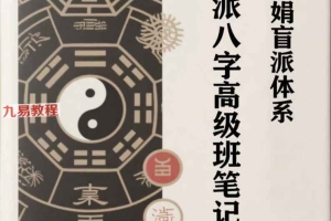 杨清娟盲派体系八字《盲派八字高级班笔记》364页.pdf 百度云下载！