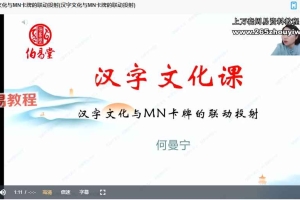 何曼宁汉字文化2025年视频12集 百度云下载！