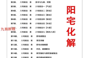 无风道《八宅秘法 阳宅调理 穿宫详解》.pdf 341页 百度云下载！