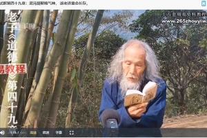 苏华仁 老子《道德经》吕祖注释内涵的丹道养生学视频78集 百度云下载！