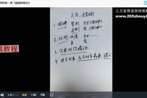 圣易《高级六爻课程》35集视频 百度云下载！