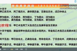 楚恒-奇门天星催财法-法和 视频3集+资料pdf 百度云下载！